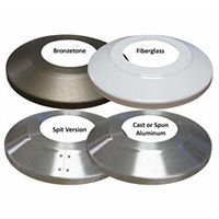 Spun Aluminum Satin Finish Flash collar for ground set flagpole