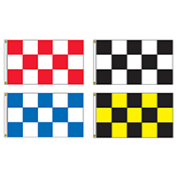 Race Track Checkered Rectangle Flag