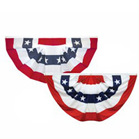 Red White and Blue Stars & Stripes Full Fan