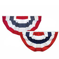 Red White and Blue Stripes Full Fan