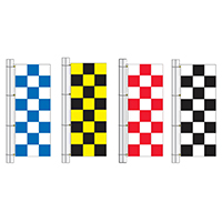 Vertical Race Track Checkered Flag