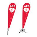 AED Teardrop Flag Sets