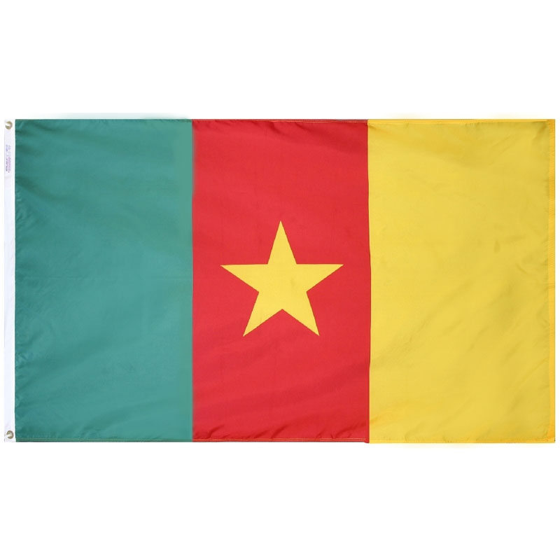 Cameroon Nylon Flag (6 ft. x 10 ft.), FCAME610