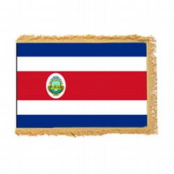 Costa Rica Fringed Flag with Pole Hem, FBPP0000010159