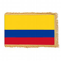 Ecuador Fringed Flag with Pole Hem