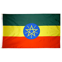 Ethiopia Economy Polyester Flag, FETHI35P