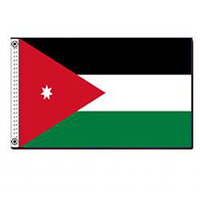 Hashemite Kingdom of Jordan Nylon Flag (6 ft. x 10 ft.), FJORD610