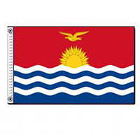 Kiribati Nylon Flag (6 ft. x 10 ft.), FKIRA610