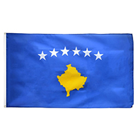 Republic of Kosovo Economy Polyester (3 ft. x 5 ft.), FKOSO35P