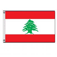 Republic of Lebanon Nylon Flag (6 ft. x 10 ft.), FLEBA610