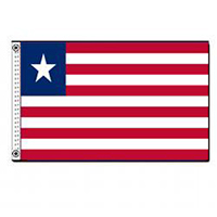 Liberia Nylon Flag (6 ft. x 10 ft.), FLIBE610
