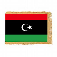 Libya Fringed Flag Pole Hem