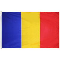 Romania flag, FROMA1218