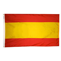 Spain Flag with Pole Hem, FSPAI35PH