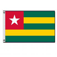 Togolese Republic Economy Polyester Flag (2 ft. x 3 ft.), FTOGO23P