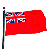 United Kingdom Red Ensign Applique Nylon Flag, FUKRE1218A