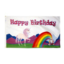 Happy Birthday Unicorn Flag, FUNBDAYUNICORN
