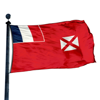 Wallis and Futuna Appliqued Nylon Flag 12 in. x 18 in. | FlagandBanner.com