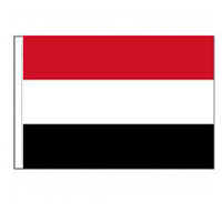 Yemen Flag with Pole Hem