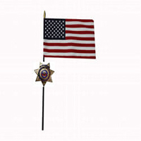 Sheriff Medallion Grave Marker, GRAVPOSM
