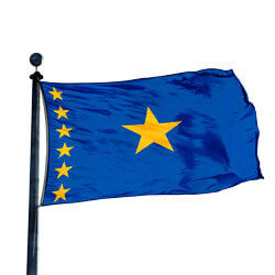 Democratic Republic of Congo 1997-2006 Economy Polyester Flag (3 ft. x 5 ft.), HDEMR35
