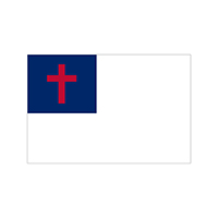 Christian Flag Decal, III793