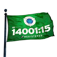 ISO 14001:15 Registered Flag, FBPP0000013632