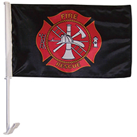 Fire Rescue Car Flag, ITB3807