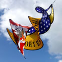 Support Our Troops Spin Duet Wind Spinner, ITB4764