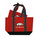 Arkansas Razorbacks Polka Dot Tote Bags (Set of 2), J27125