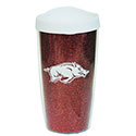 Arkansas Razorbacks Glitter Travel Mug, J27155