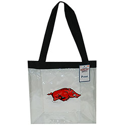 Arkansas Razorbacks Clear Tote Bag, J27461