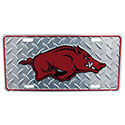 Arkansas Razorbacks Stamped License Plate, J32185