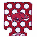 Arkansas Razorbacks Polka Dot Pocket Can Cooler, J36019