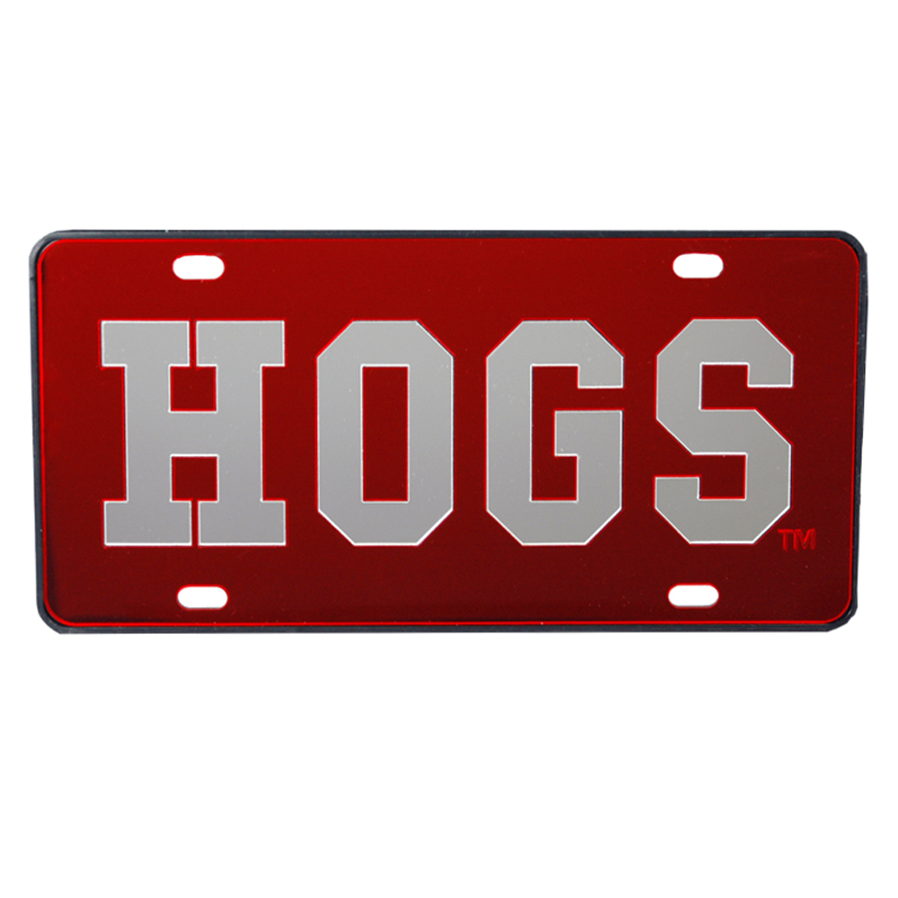 Arkansas Razorbacks Hogs License Plate Cover