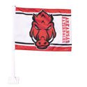 Arkansas Razorbacks Hog Face Car Flag, J80327