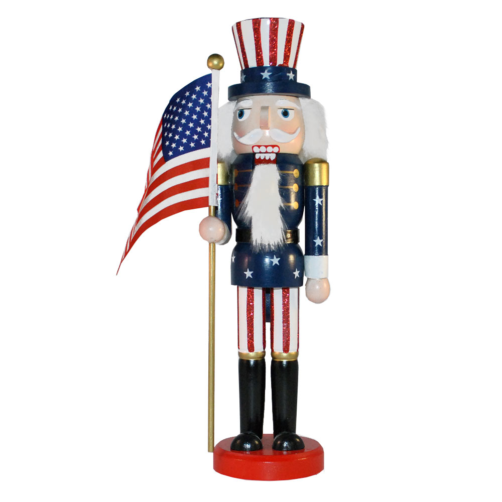 Patriotic Uncle Sam Nutcracker