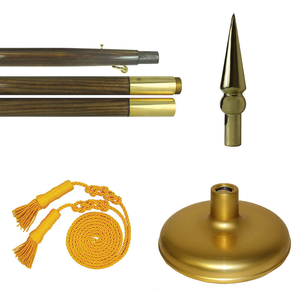 Premium Pole Kit for Military, State & World Flags