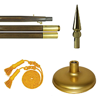 Premium Pole Kit for Military, State & World Flags
