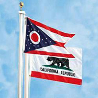 50 State Complete Nylon Flag Set