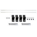 Wall or Column Mount Top & Bottom Aluminum Banner Bracket Kit, Black Bracket, KBRACS18WMCB