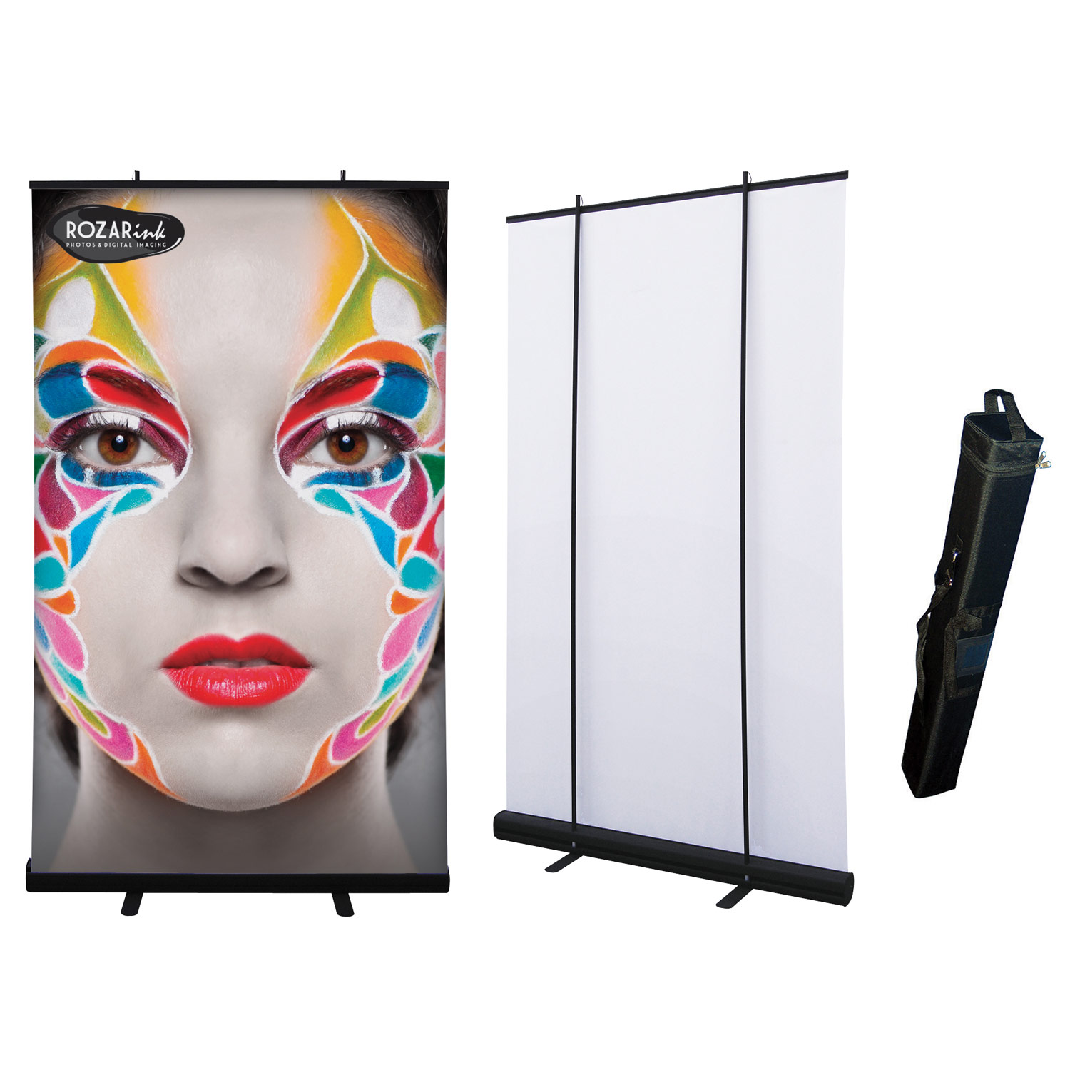 Economy Single Retractable Banner Stand Kit (48 in Banner)