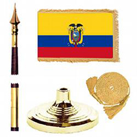 Republic of Ecuador Government Standard Flag Kit