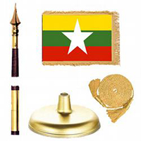 Republic of the Union of Myanmar (Burma) Premium Flag Kit