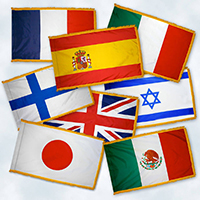 United Nations Member Indoor Flag Kit, KFSET46PHF