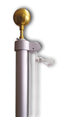 Ground Set Residential 25 ft. Flagpole Kit, KPATI25