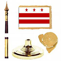 Standard District of Columbia Flag Kit,KSDC35S