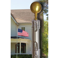 Telescoping Flagpole, Ground Set