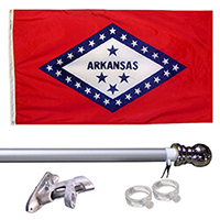 Arkansas Tangle Free Flagpole Set