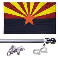 Arizona Tangle Free Flagpole Set